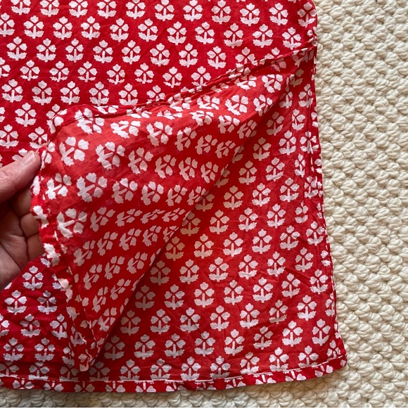 Red & white cotton tunic - Picture 5 of 10
